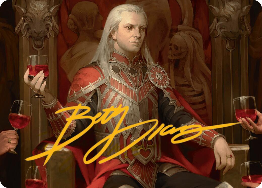 Edgar Markov Art Card (Gold-Stamped Signature) [Innistrad Remastered Art Series] | Good Games Modbury