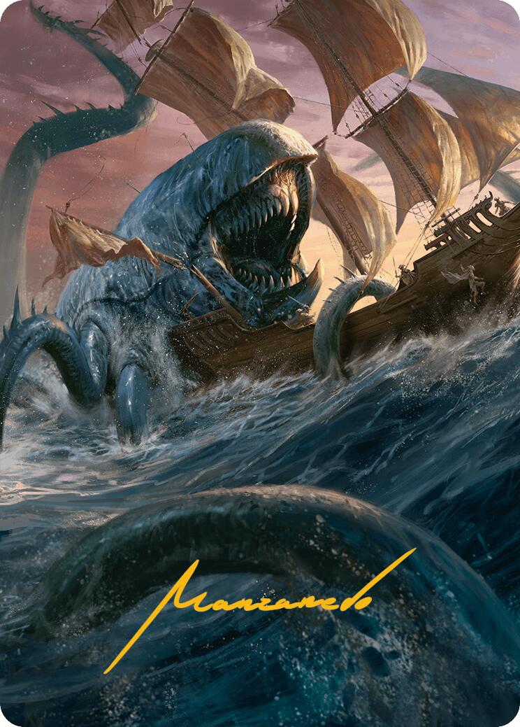 Hullbreaker Horror Art Card (Gold-Stamped Signature) [Innistrad Remastered Art Series] | Good Games Modbury