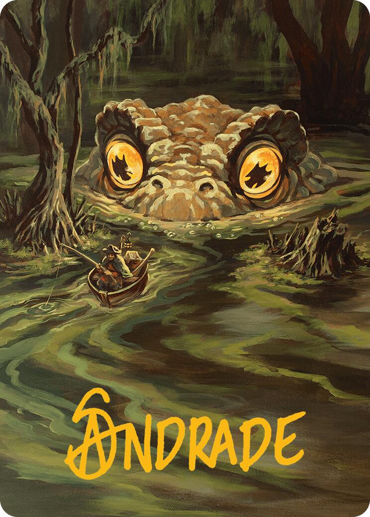 The Gitrog Monster Art Card (Gold-Stamped Signature) [Innistrad Remastered Art Series] | Good Games Modbury