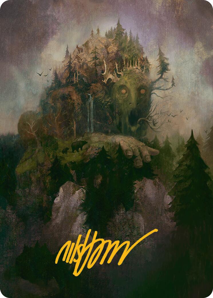 Cultivator Colossus Art Card (Gold-Stamped Signature) [Innistrad Remastered Art Series] | Good Games Modbury