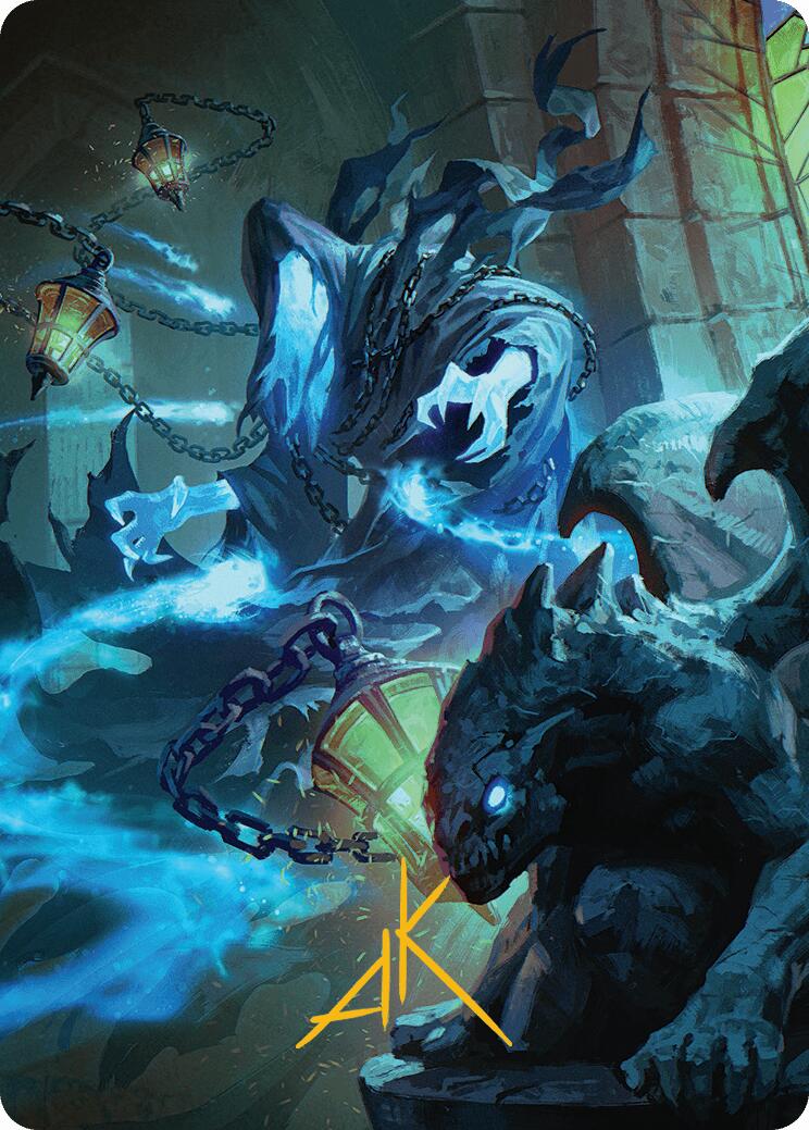 Mausoleum Wanderer Art Card (Gold-Stamped Signature) [Innistrad Remastered Art Series] | Good Games Modbury