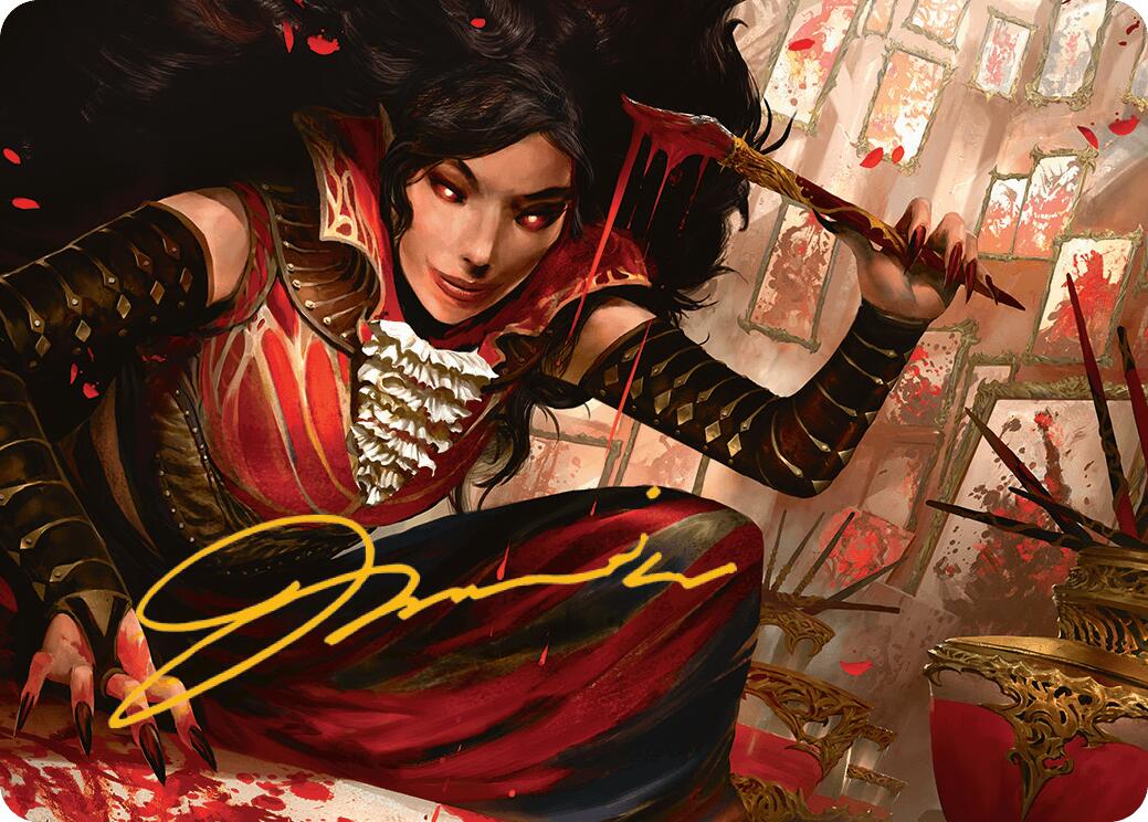 Blood Artist Art Card (Gold-Stamped Signature) [Innistrad Remastered Art Series] | Good Games Modbury