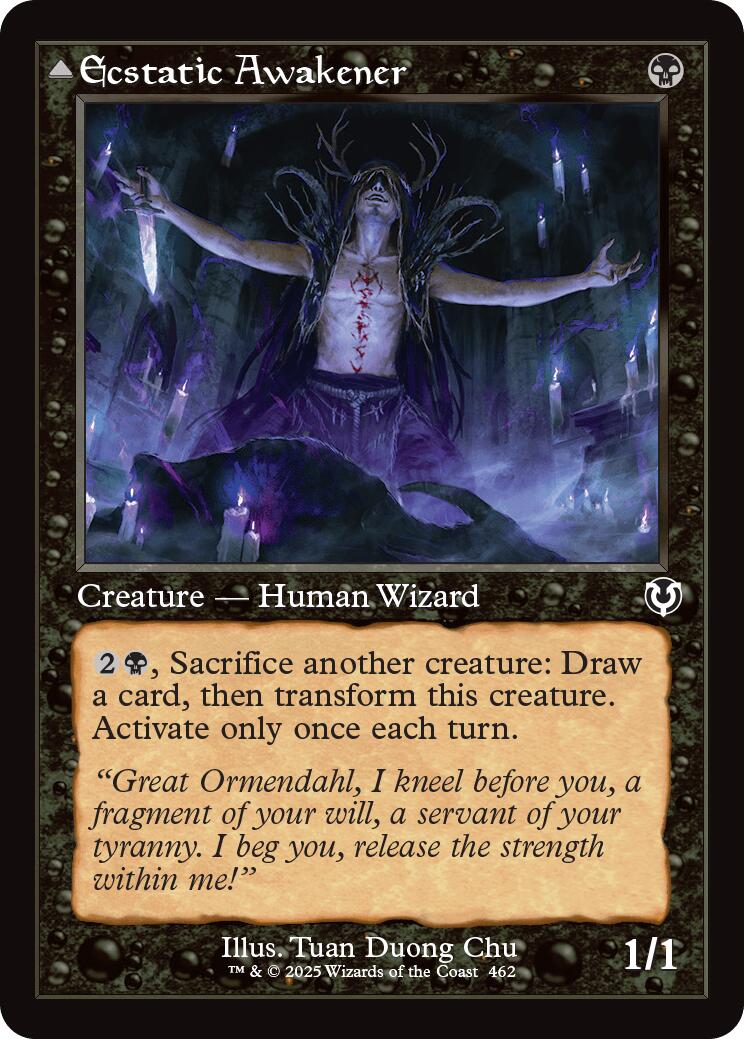 Ecstatic Awakener // Awoken Demon (Retro Frame) [Innistrad Remastered] | Good Games Modbury