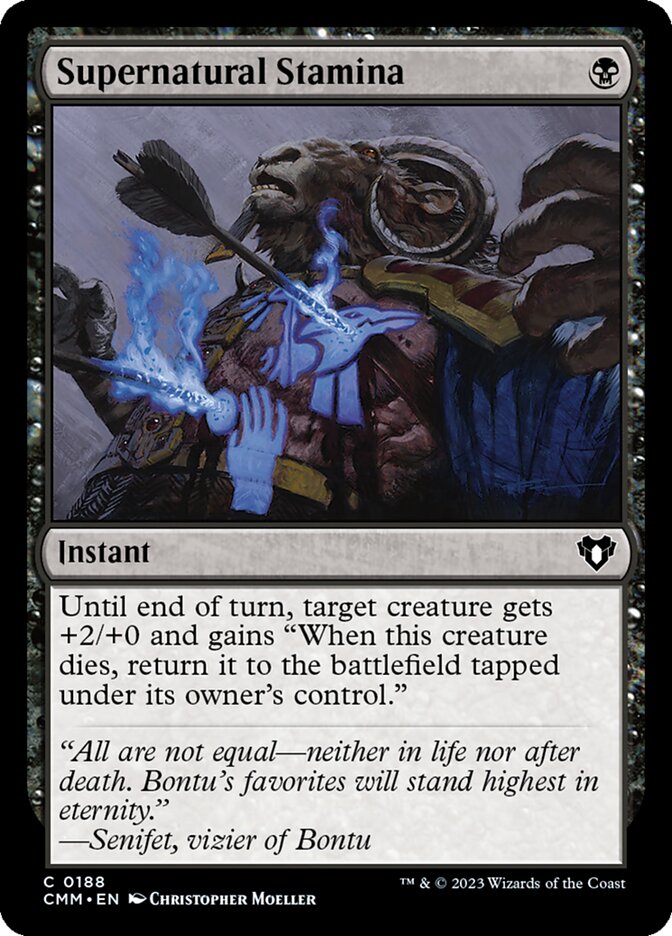 Supernatural Stamina 188/451 (Commander Masters)  - Foil | Good Games Modbury