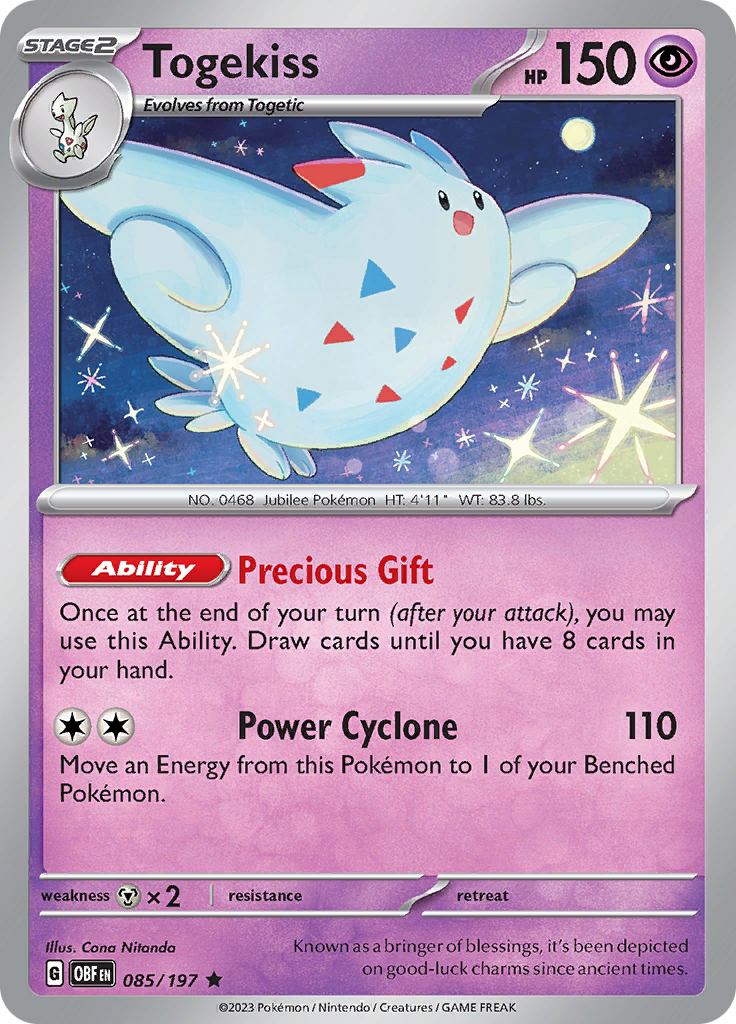 Togekiss (045/108) [Scarlet & Violet: Obsidian Flames] | Good Games Modbury