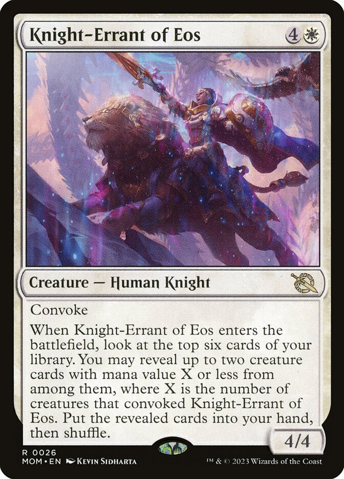 Knight-Errant of Eos 26 (March of the Machine)  - Foil | Good Games Modbury