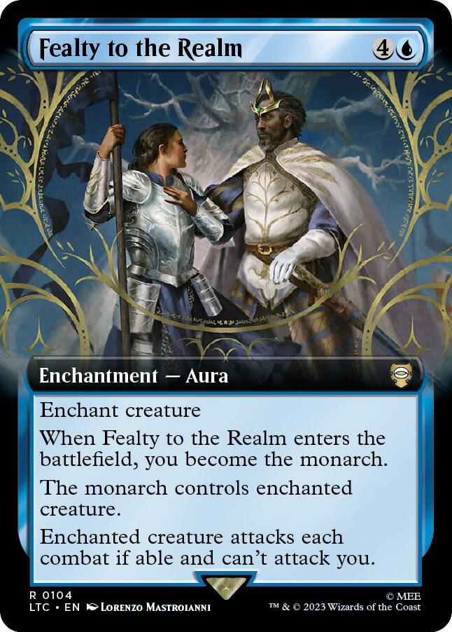 Fealty to the Realm 104/347 (Commander: The Lord of the Rings: Tales of Middle-earth)  - Extended Art | Good Games Modbury