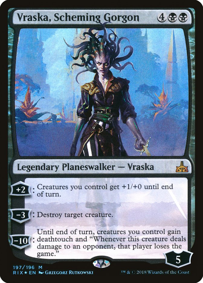 Vraska, Scheming Gorgon 197/196 (Rivals of Ixalan)  - Foil | Good Games Modbury
