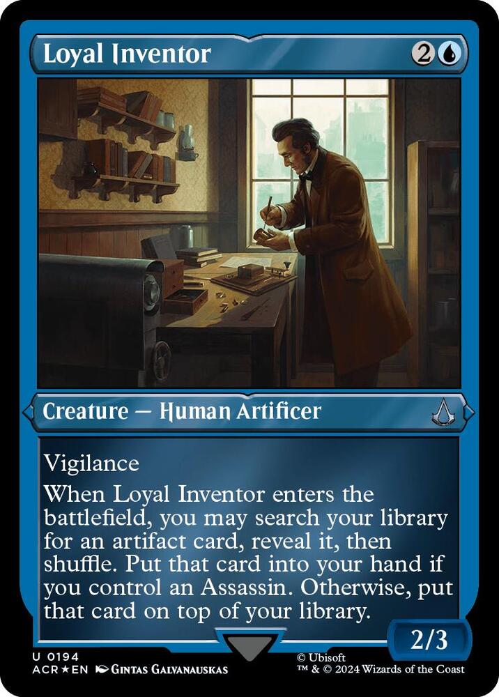 Loyal Inventor 194 (Universes Beyond: Assassin's Creed)  - Etched Foil | Good Games Modbury