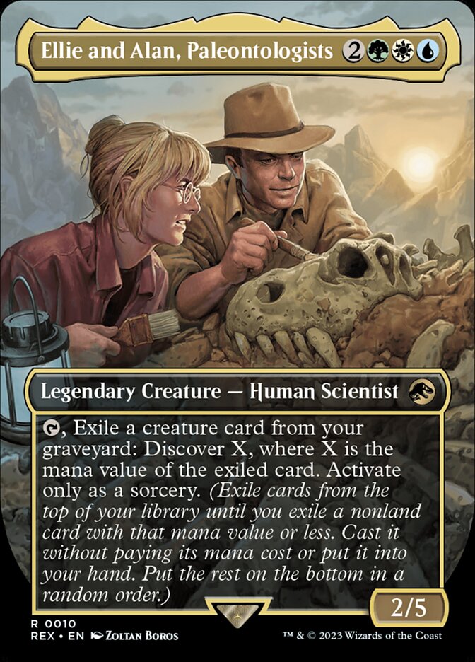 Ellie and Alan, Paleontologists 10 (Universes Beyond: Jurassic World Collection)  - Borderless Foil | Good Games Modbury