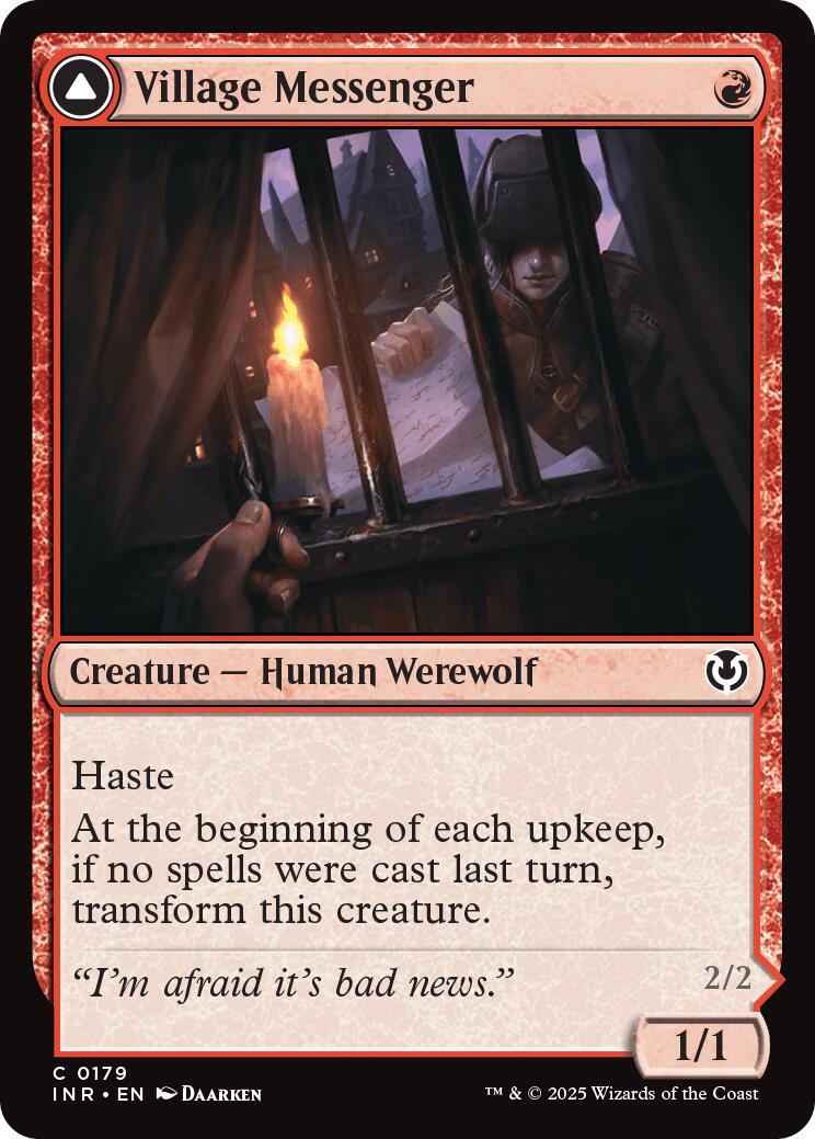 Village Messenger Treatments // Moonrise Intruder [Innistrad Remastered] | Good Games Modbury