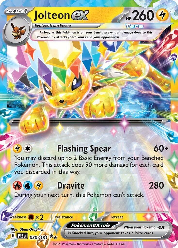 Jolteon ex (030/131) [Scarlet & Violet: Prismatic Evolutions] | Good Games Modbury