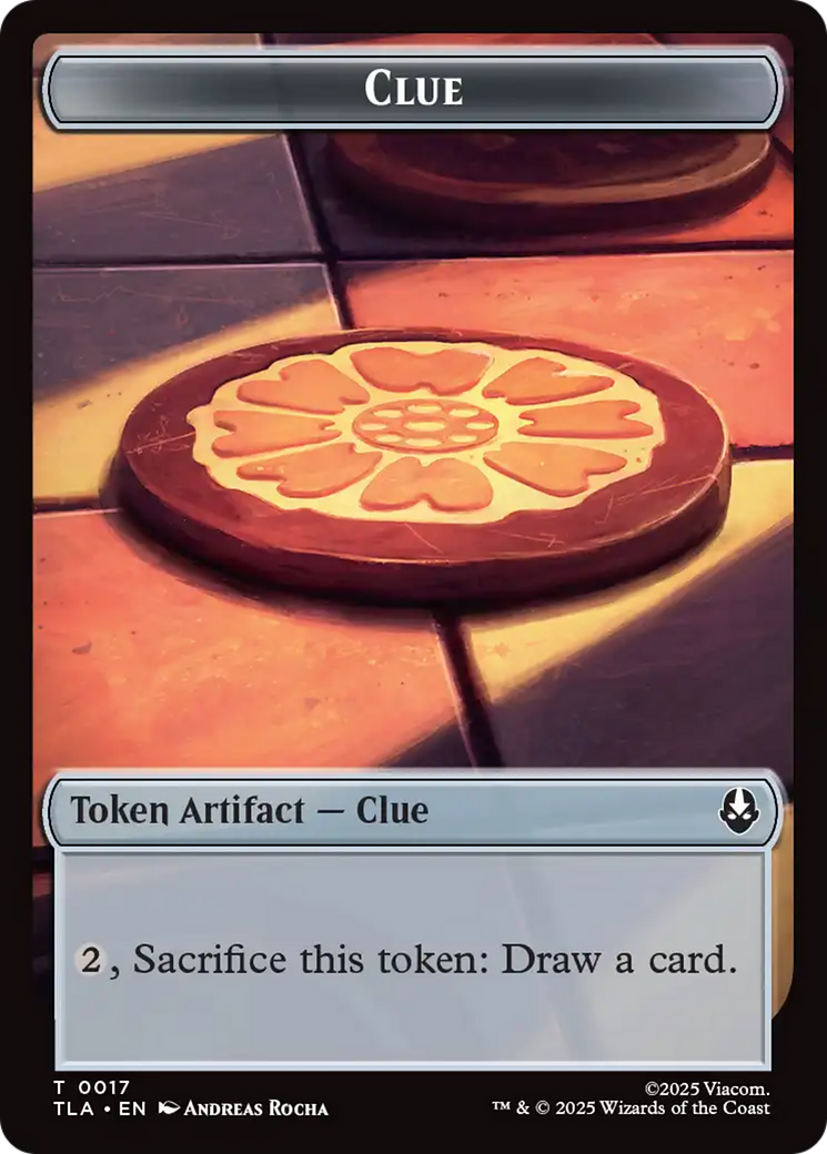 Monk // Clue (0017) Double-Sided Token [Avatar: The Last Airbender Tokens] | Good Games Modbury