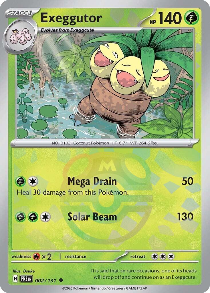 Exeggutor (002/131) (Master Ball Pattern) [Scarlet & Violet: Prismatic Evolutions] | Good Games Modbury