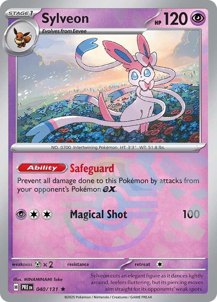 Sylveon (040/131) (Master Ball Pattern) [Scarlet & Violet: Prismatic Evolutions] | Good Games Modbury
