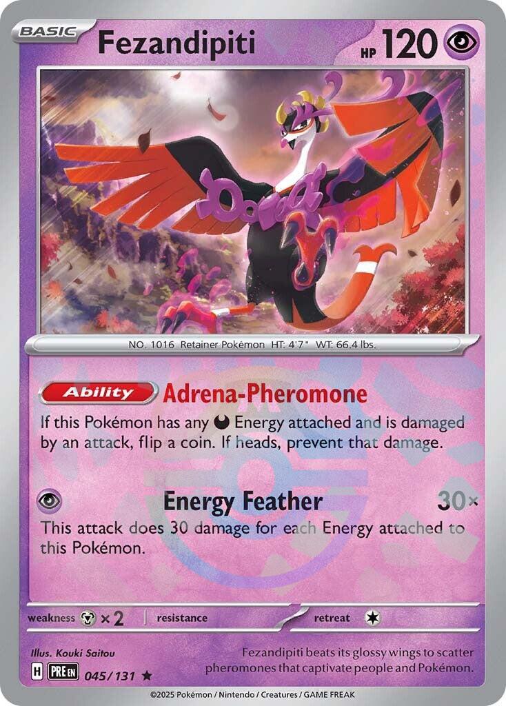 Fezandipiti (045/131) (Master Ball Pattern) [Scarlet & Violet: Prismatic Evolutions] | Good Games Modbury