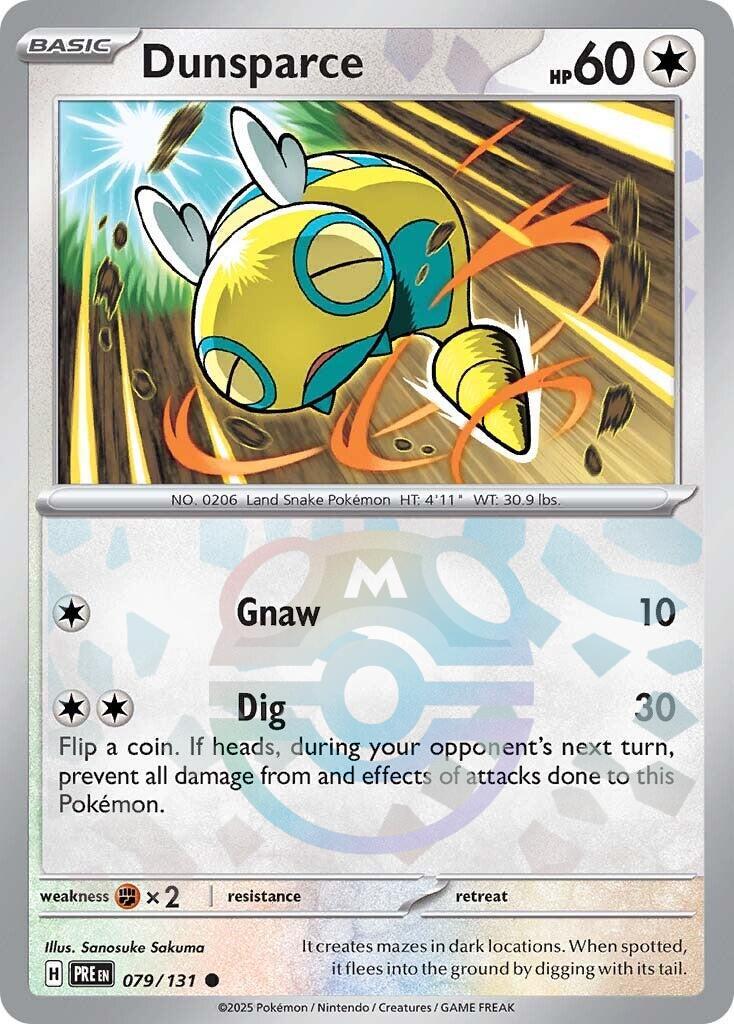 Dunsparce (079/131) (Master Ball Pattern) [Scarlet & Violet: Prismatic Evolutions] | Good Games Modbury