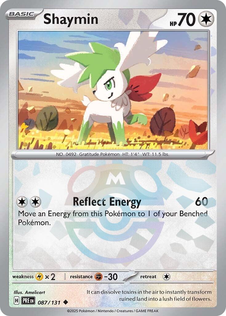 Shaymin (087/131) (Master Ball Pattern) [Scarlet & Violet: Prismatic Evolutions] | Good Games Modbury