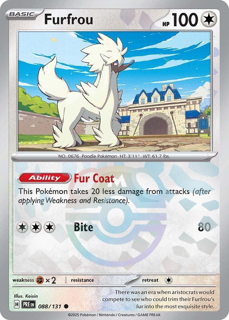 Furfrou (088/131) (Master Ball Pattern) [Scarlet & Violet: Prismatic Evolutions] | Good Games Modbury