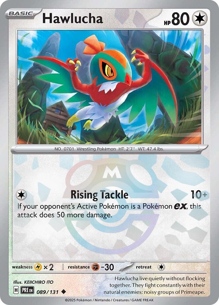Hawlucha (089/131) (Master Ball Pattern) [Scarlet & Violet: Prismatic Evolutions] | Good Games Modbury