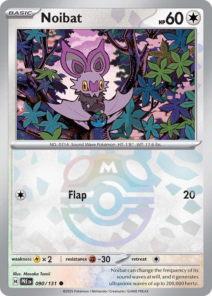 Noibat (090/131) (Master Ball Pattern) [Scarlet & Violet: Prismatic Evolutions] | Good Games Modbury