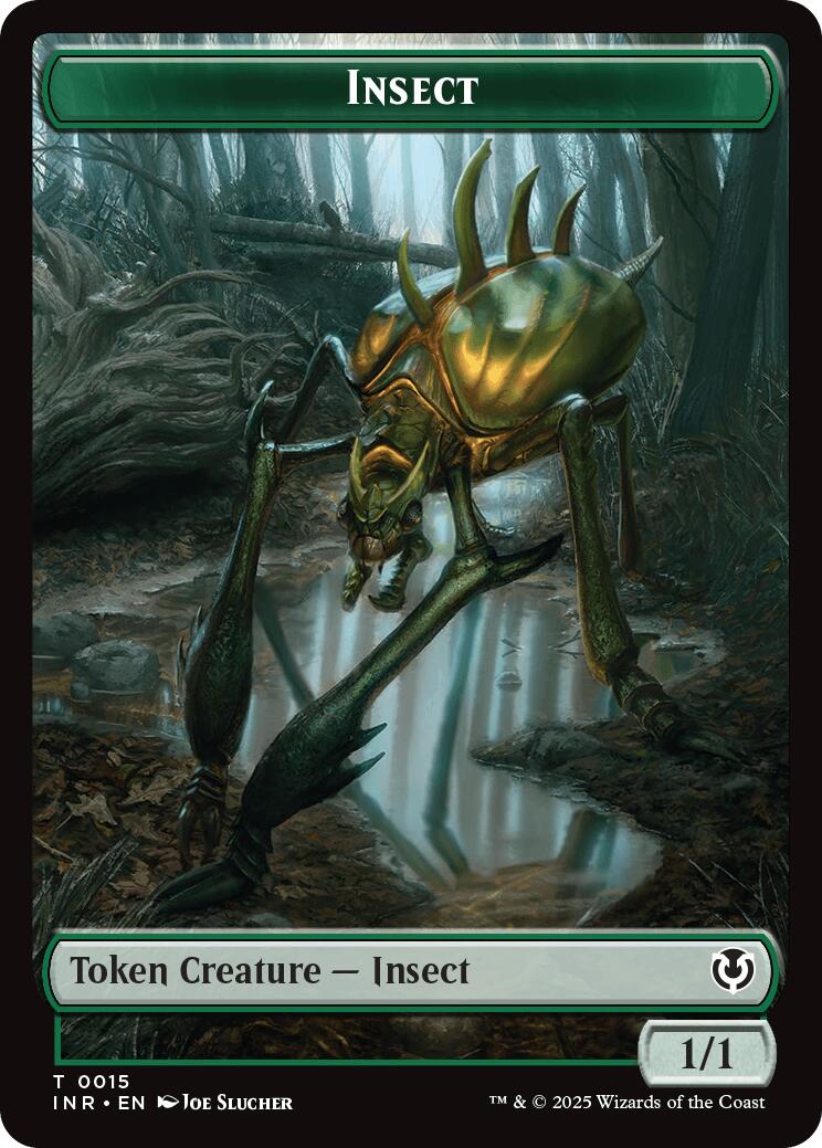 Insect // Spider Double-Sided Token [Innistrad Remastered Tokens] | Good Games Modbury