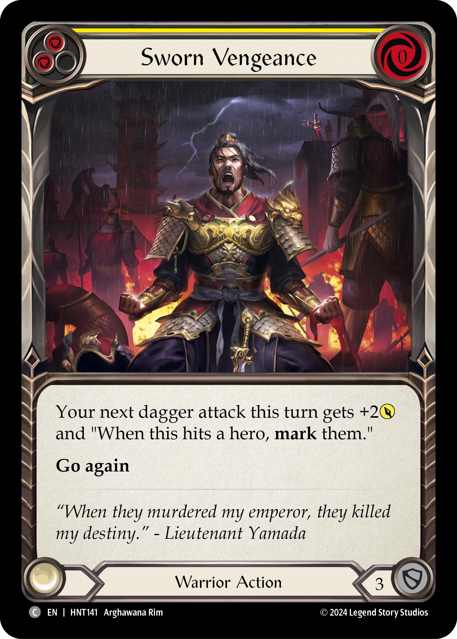 Sworn Vengeance (Yellow) [HNT141] (The Hunted) | Good Games Modbury