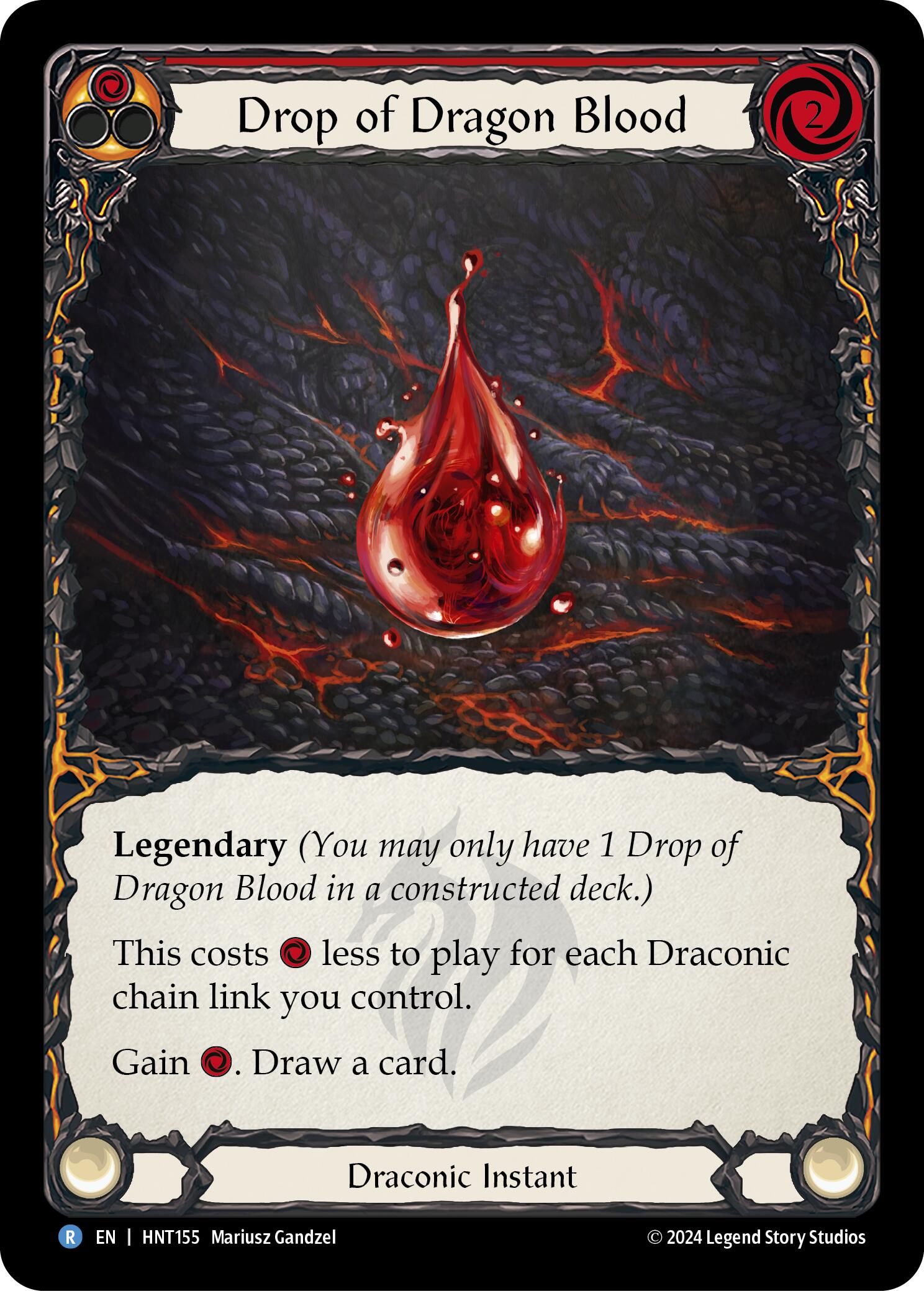 Drop of Dragon Blood (Red) [HNT155] (The Hunted) | Good Games Modbury