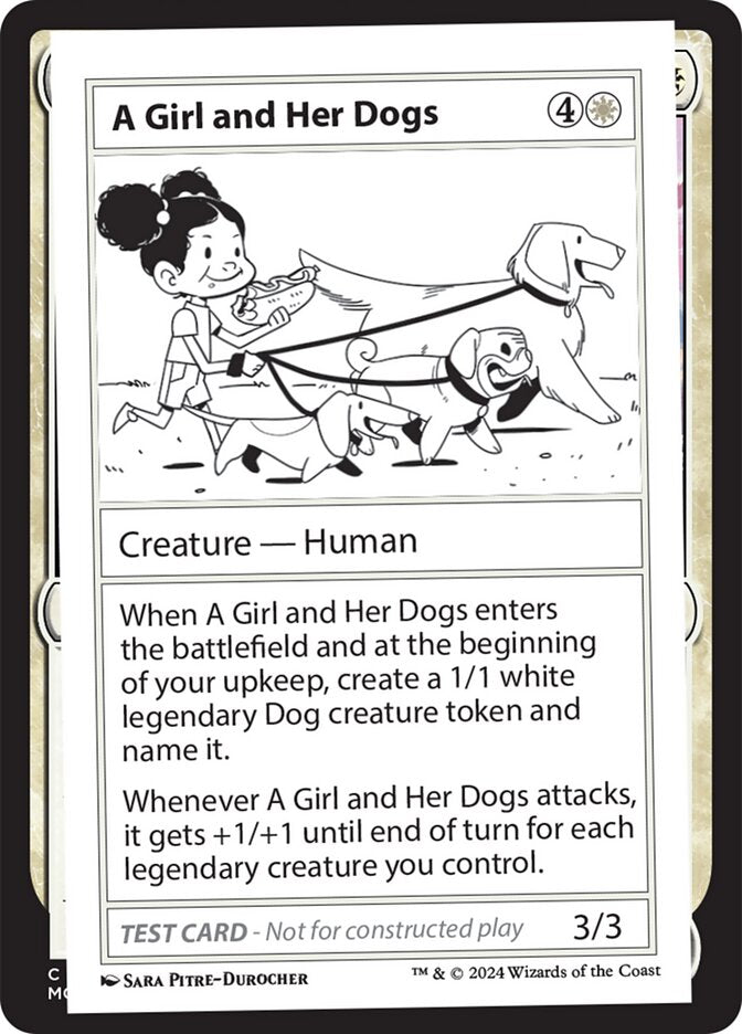 A Girl and Her Dogs 515/390 (Mystery Booster 2 Playtest Cards)  | Good Games Modbury