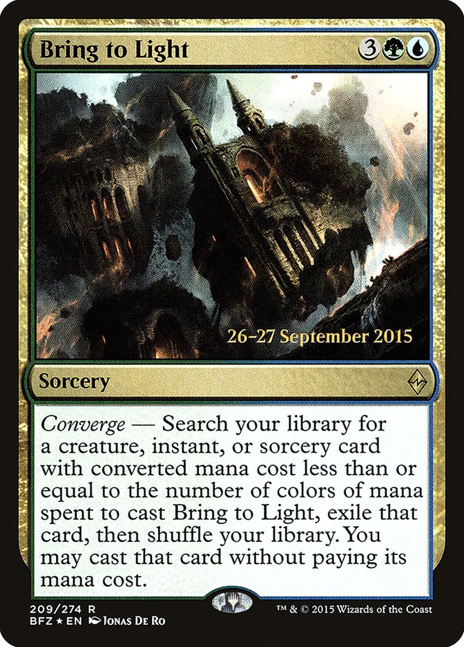 Bring to Light [Battle for Zendikar Prerelease Promos] | Good Games Modbury