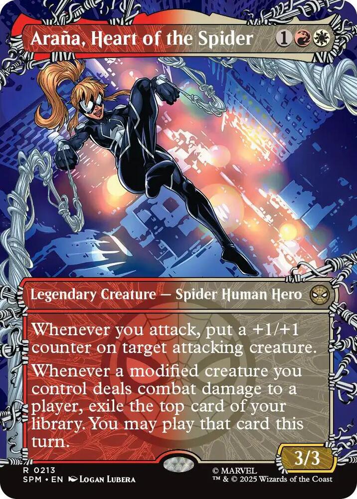 Araña, Heart of the Spider 213/198 (Marvel's Spider-Man)  - Showcase Foil | Good Games Modbury