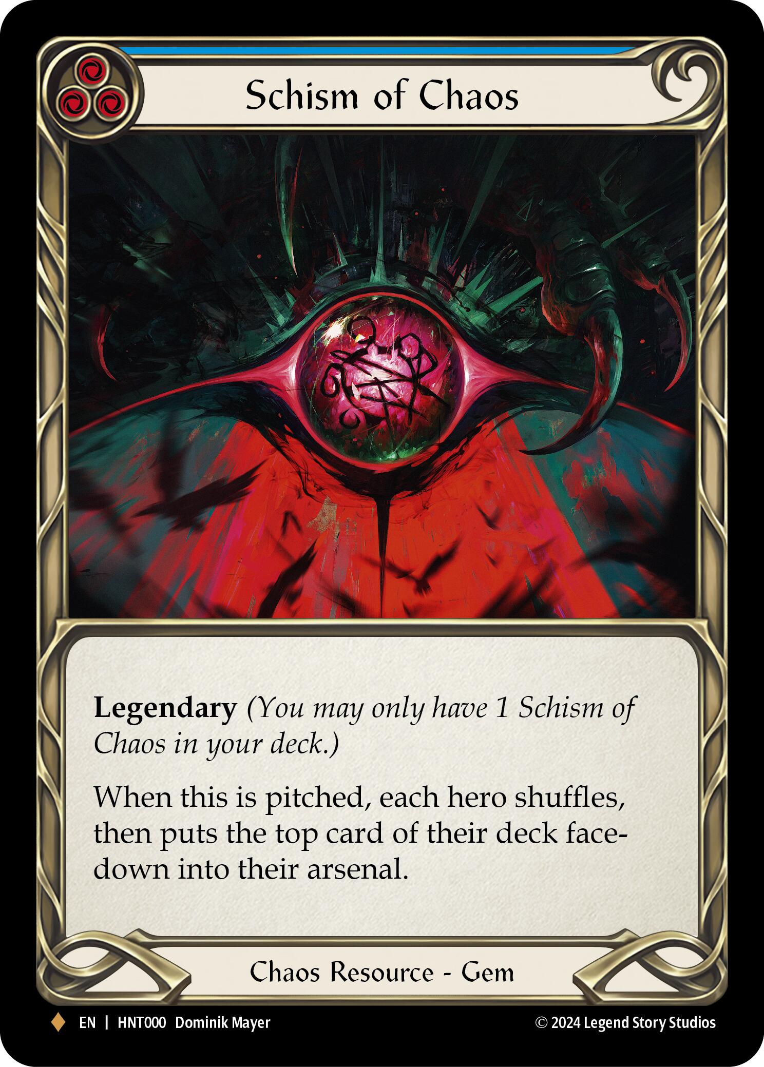 Schism of Chaos [HNT000] (The Hunted)  Rainbow Foil | Good Games Modbury