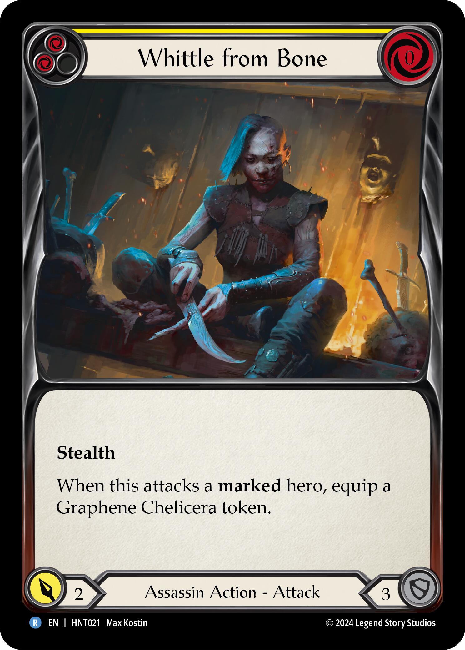 Whittle from Bone (Yellow) [HNT021] (The Hunted) | Good Games Modbury