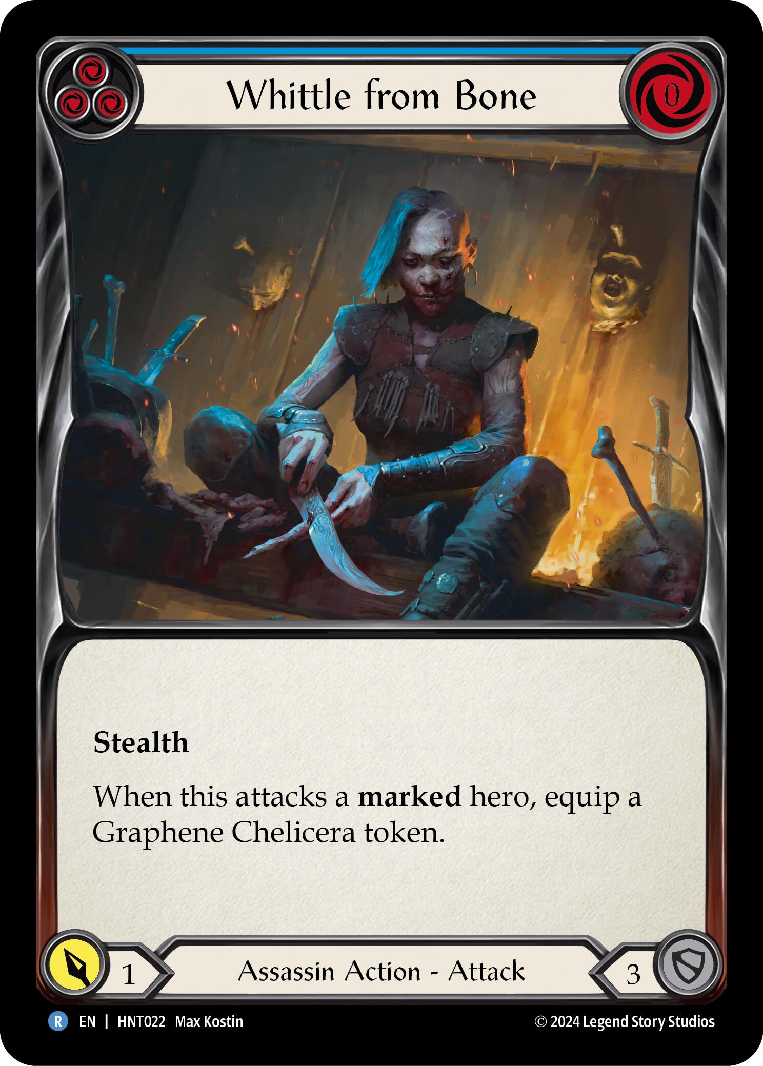 Whittle from Bone (Blue) [HNT022] (The Hunted) | Good Games Modbury