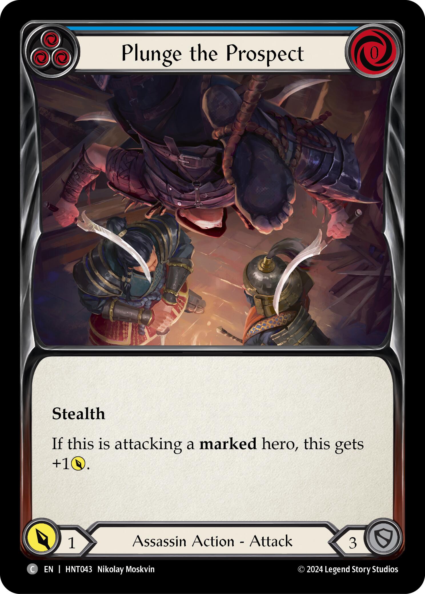 Plunge the Prospect (Blue) [HNT043] (The Hunted) | Good Games Modbury