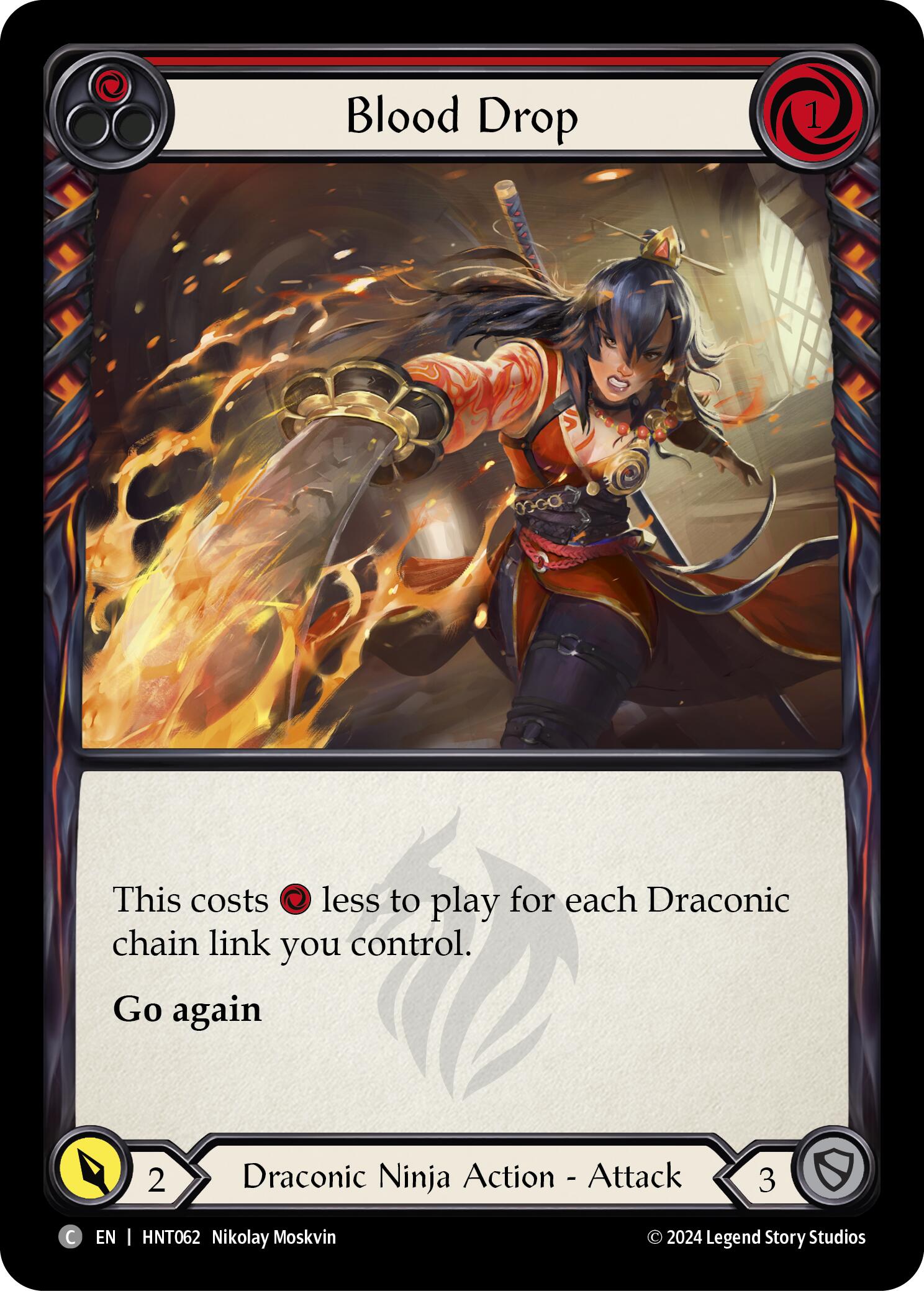 Blood Drop (Red) [HNT062] (The Hunted) | Good Games Modbury