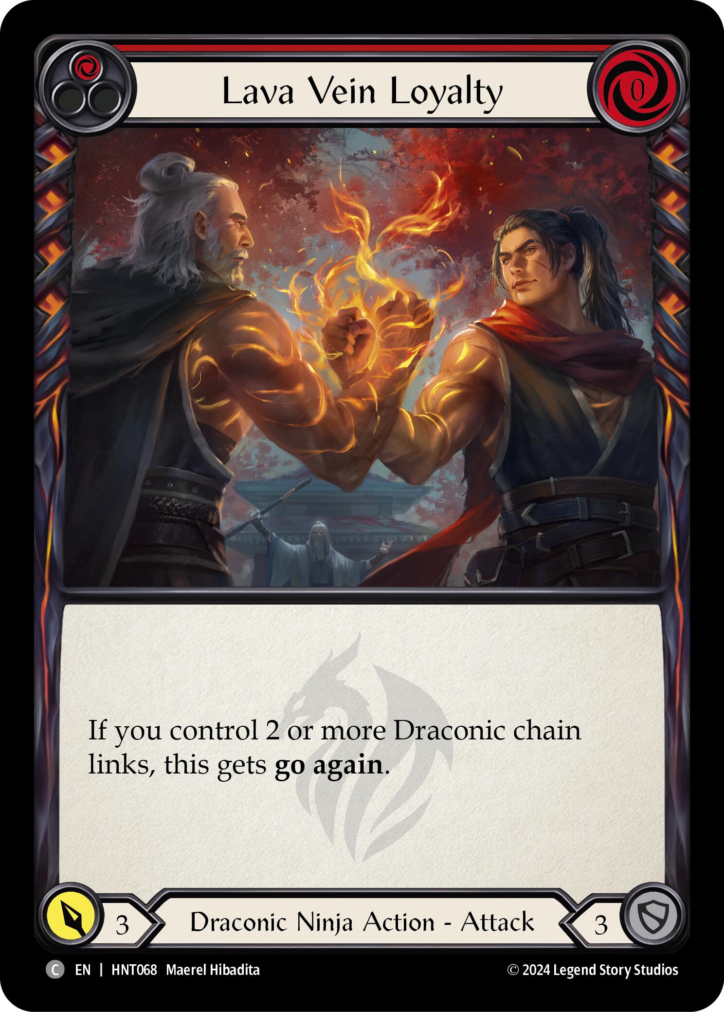 Lava Vein Loyalty (Red) [HNT068] (The Hunted)  Rainbow Foil | Good Games Modbury