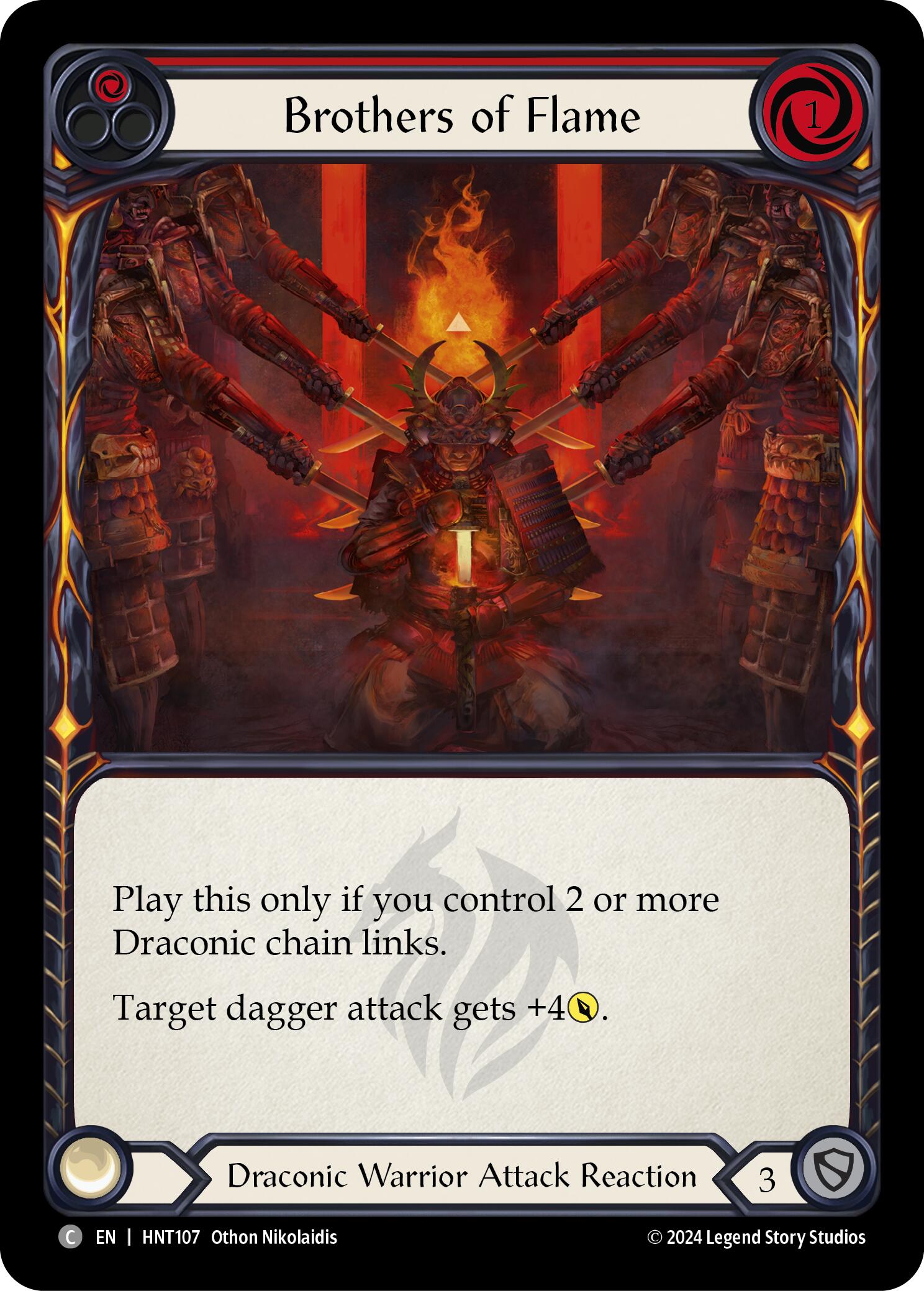Brothers of Flame (Red) [HNT107] (The Hunted)  Rainbow Foil | Good Games Modbury