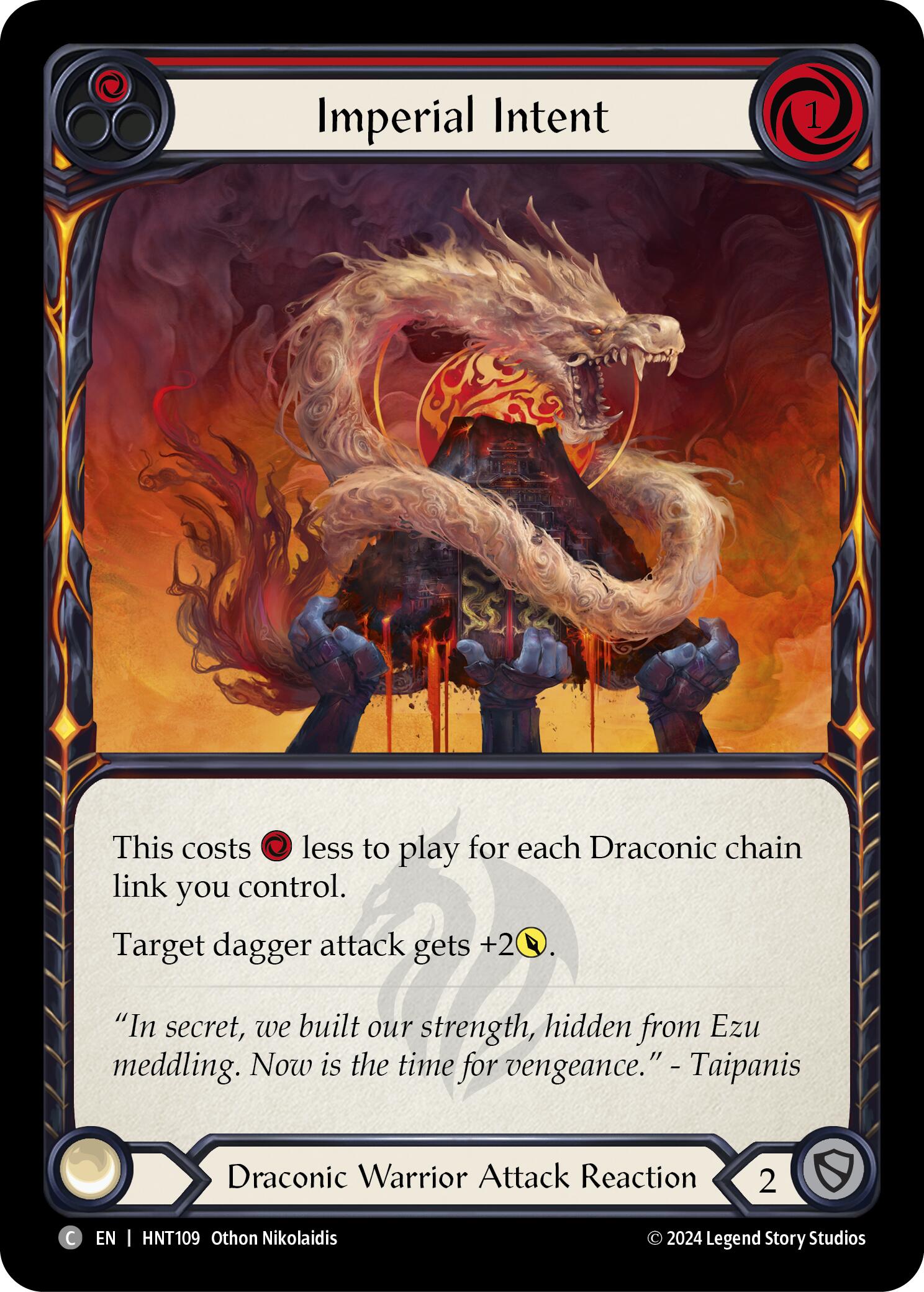Imperial Intent (Red) [HNT109] (The Hunted)  Rainbow Foil | Good Games Modbury