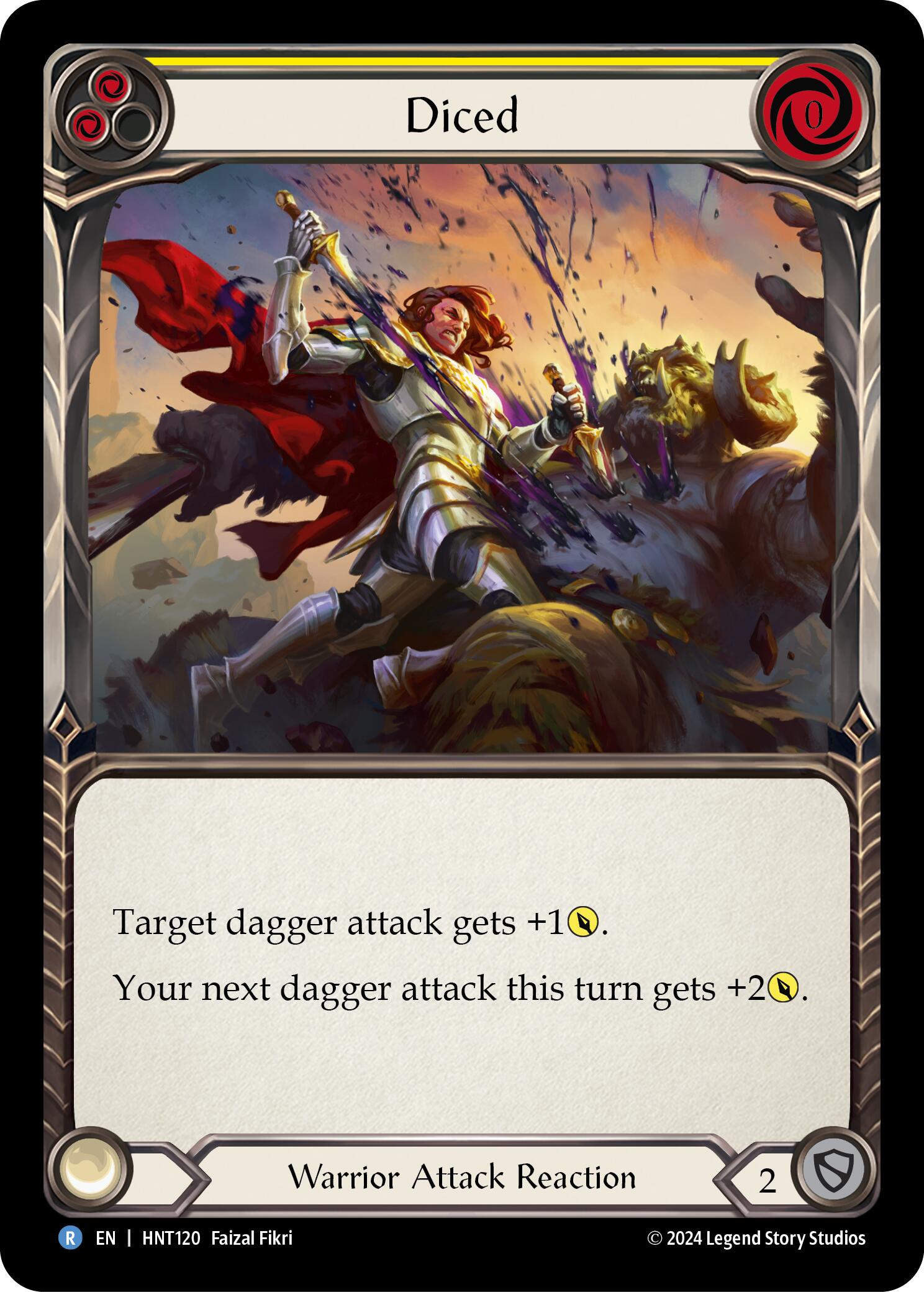 Diced (Yellow) [HNT120] (The Hunted) | Good Games Modbury