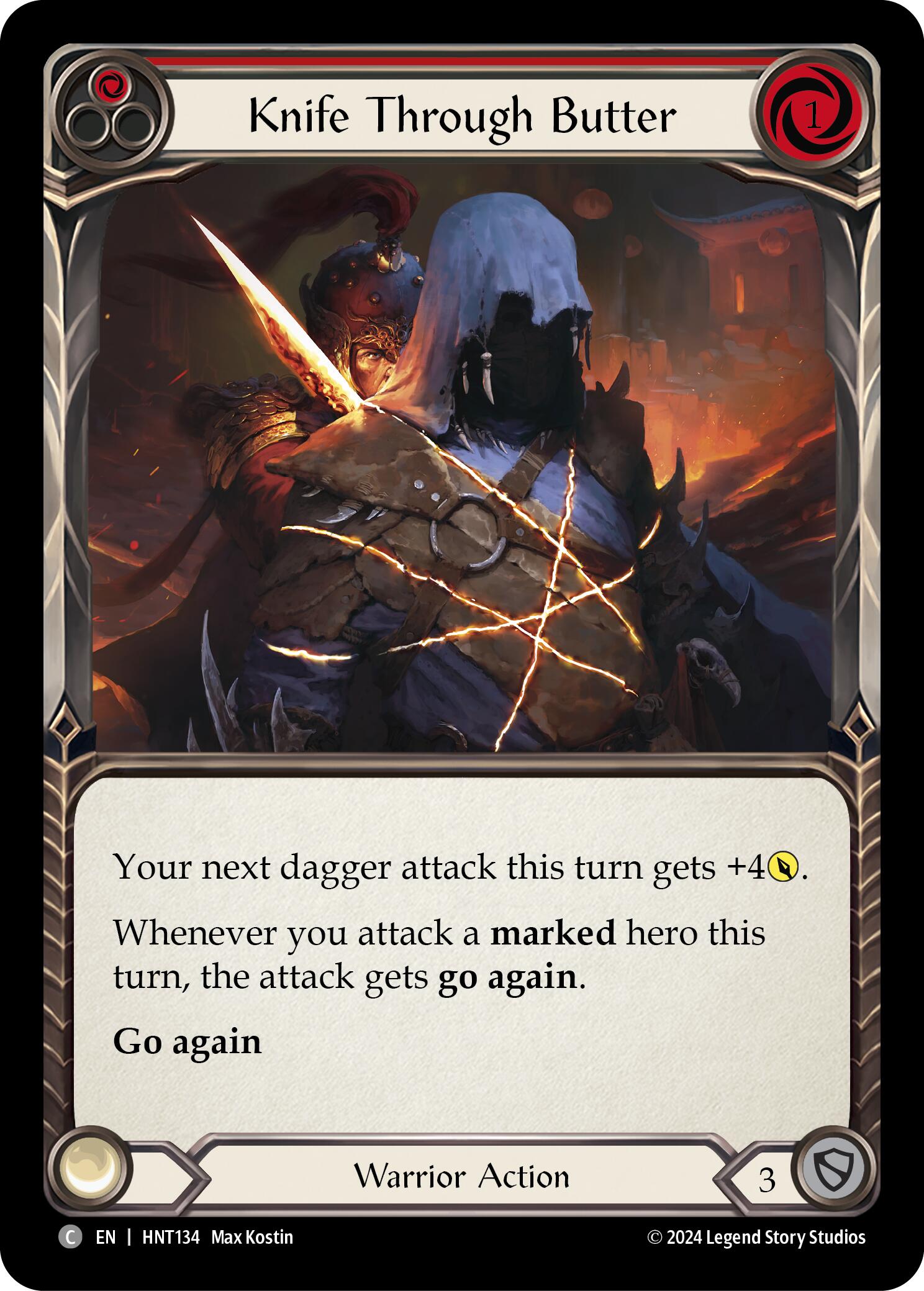 Knife through Butter (Red) [HNT134] (The Hunted) | Good Games Modbury