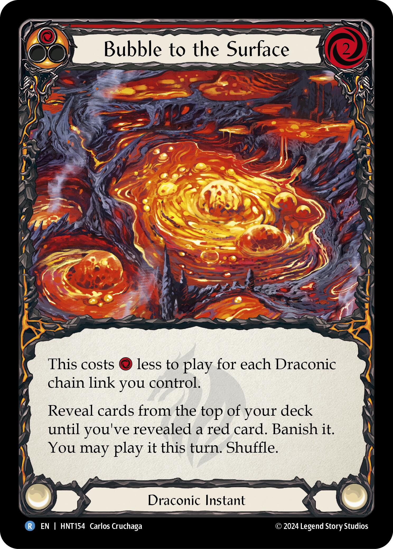 Bubble to the Surface (Red) [HNT154] (The Hunted)  Rainbow Foil | Good Games Modbury