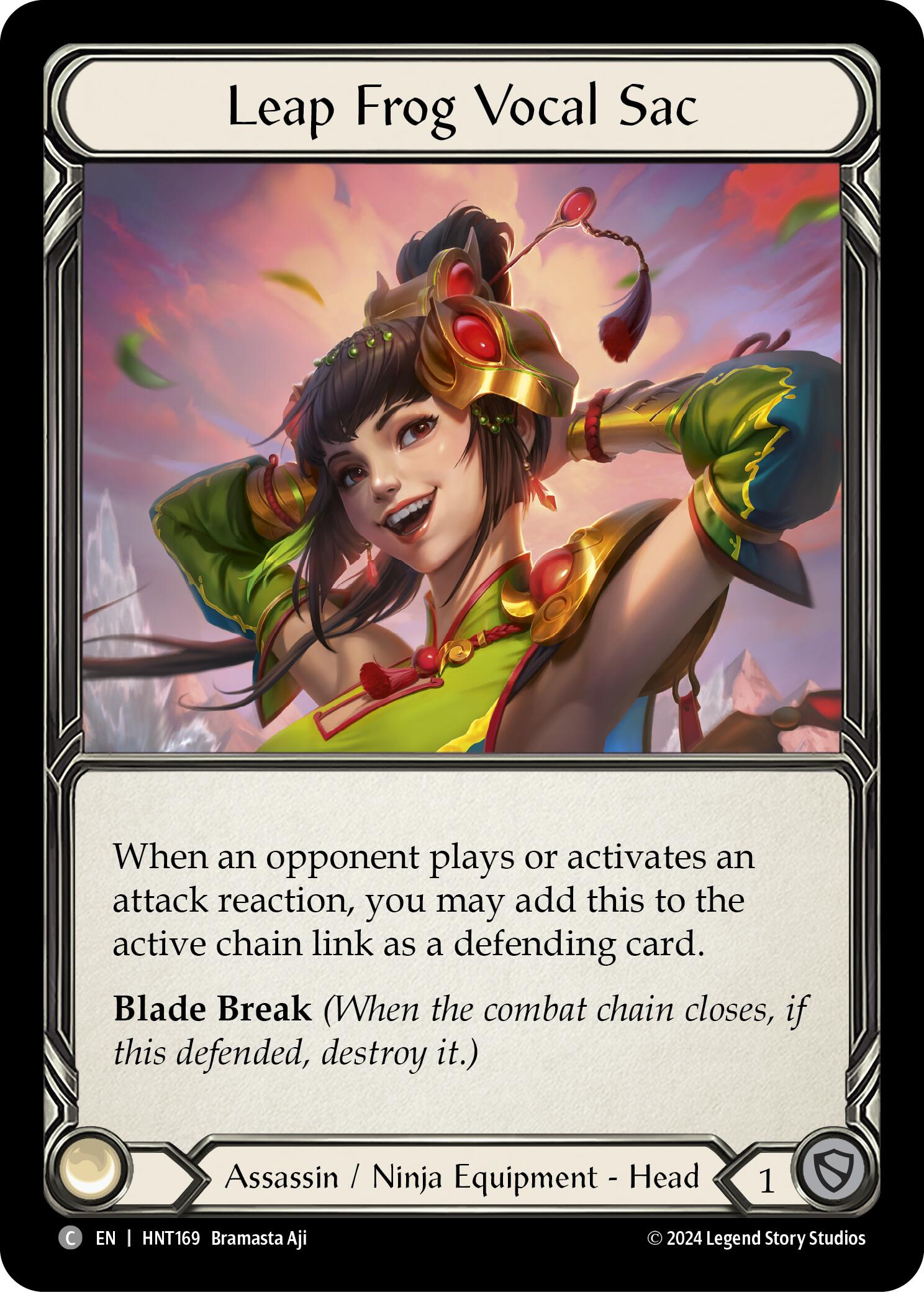 Leap Frog Vocal Sac [HNT169] (The Hunted)  Cold Foil | Good Games Modbury