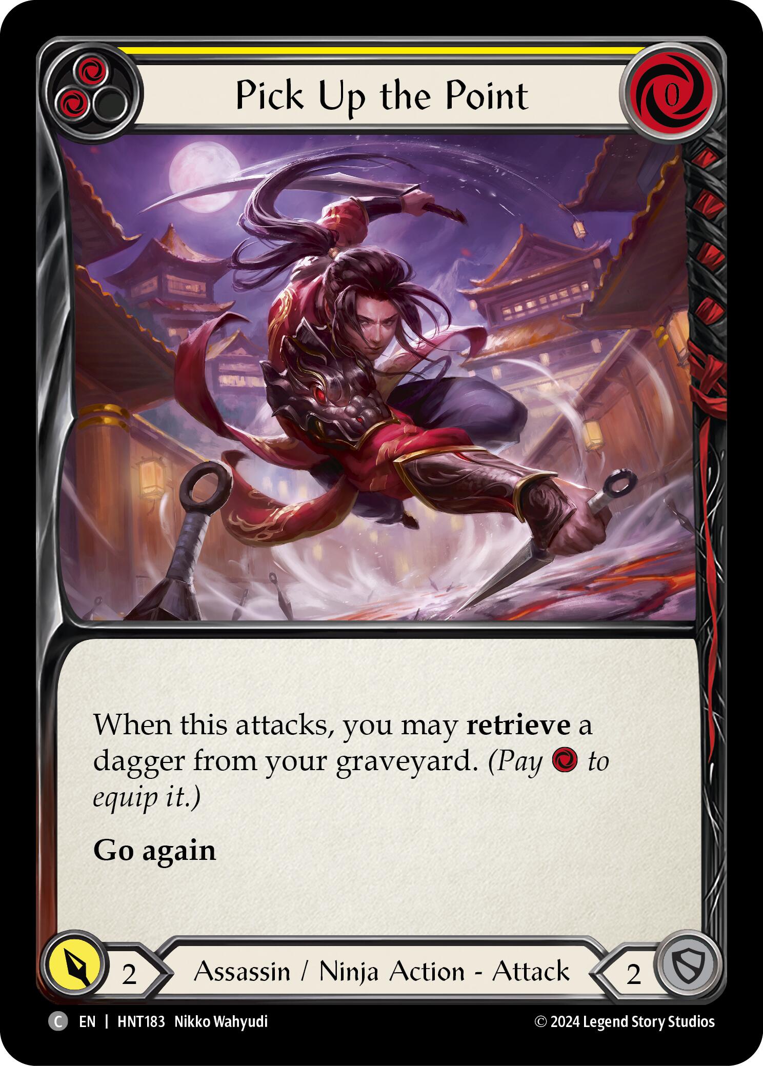 Pick Up the Point (Yellow) [HNT183] (The Hunted)  Rainbow Foil | Good Games Modbury