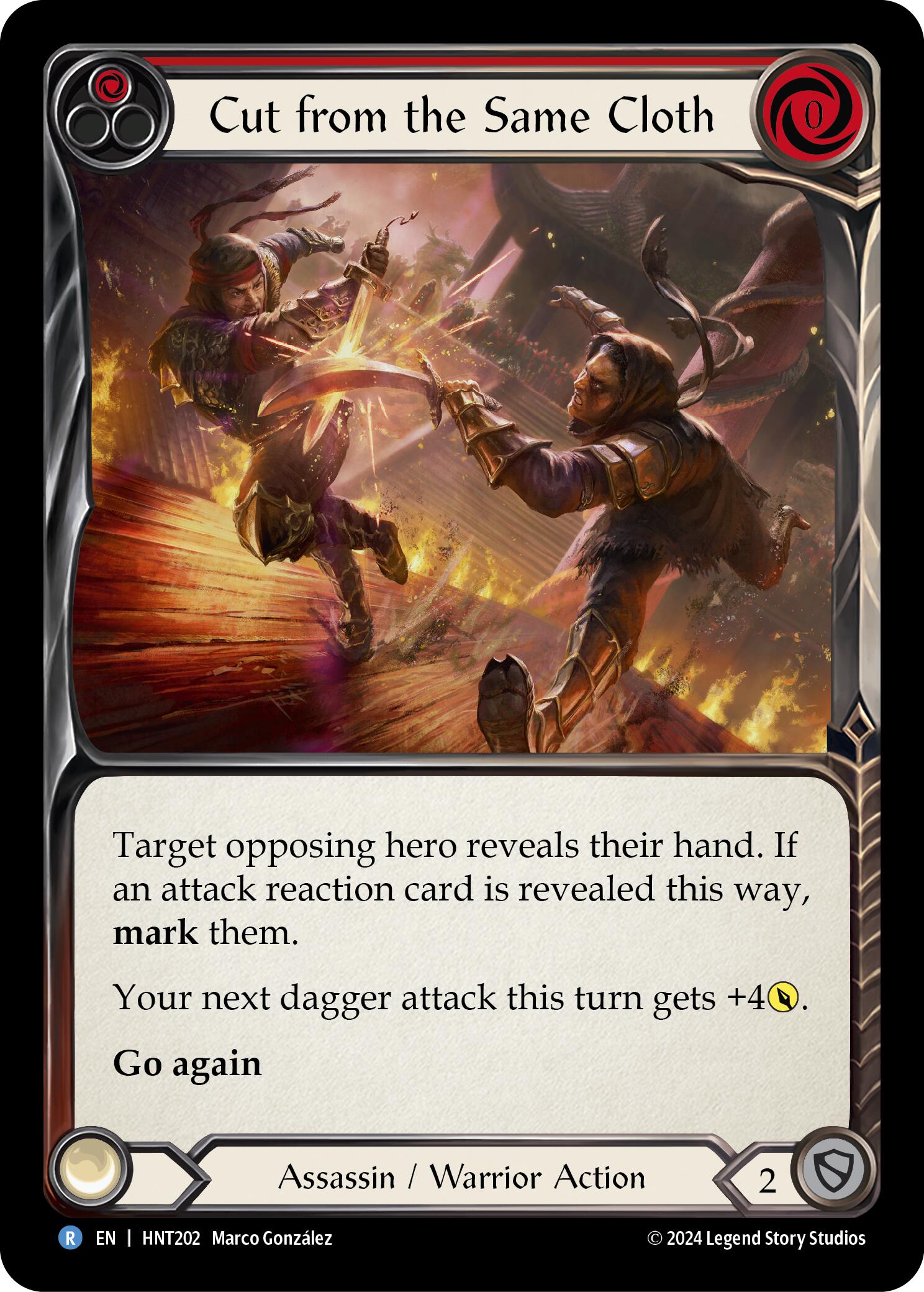 Cut from the Same Cloth (Red) [HNT202] (The Hunted)  Rainbow Foil | Good Games Modbury