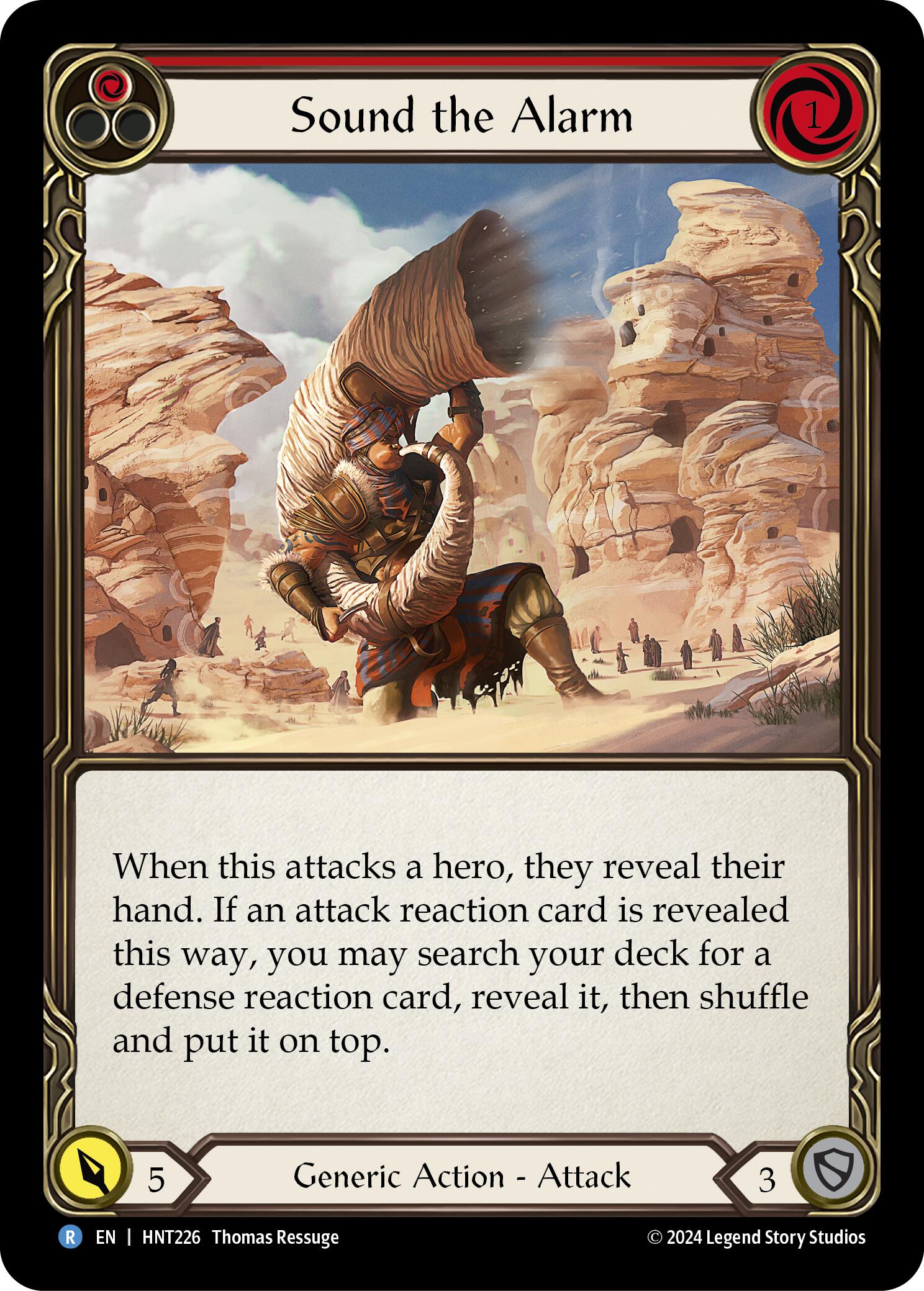 Sound the Alarm (Red) [HNT226] (The Hunted)  Rainbow Foil | Good Games Modbury