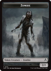 Zombie (0010) // Blood Double-Sided Token [Innistrad Remastered Tokens] | Good Games Modbury