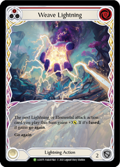 Weave Lightning (Red) [LGS075] (Promo)  Rainbow Foil | Good Games Modbury