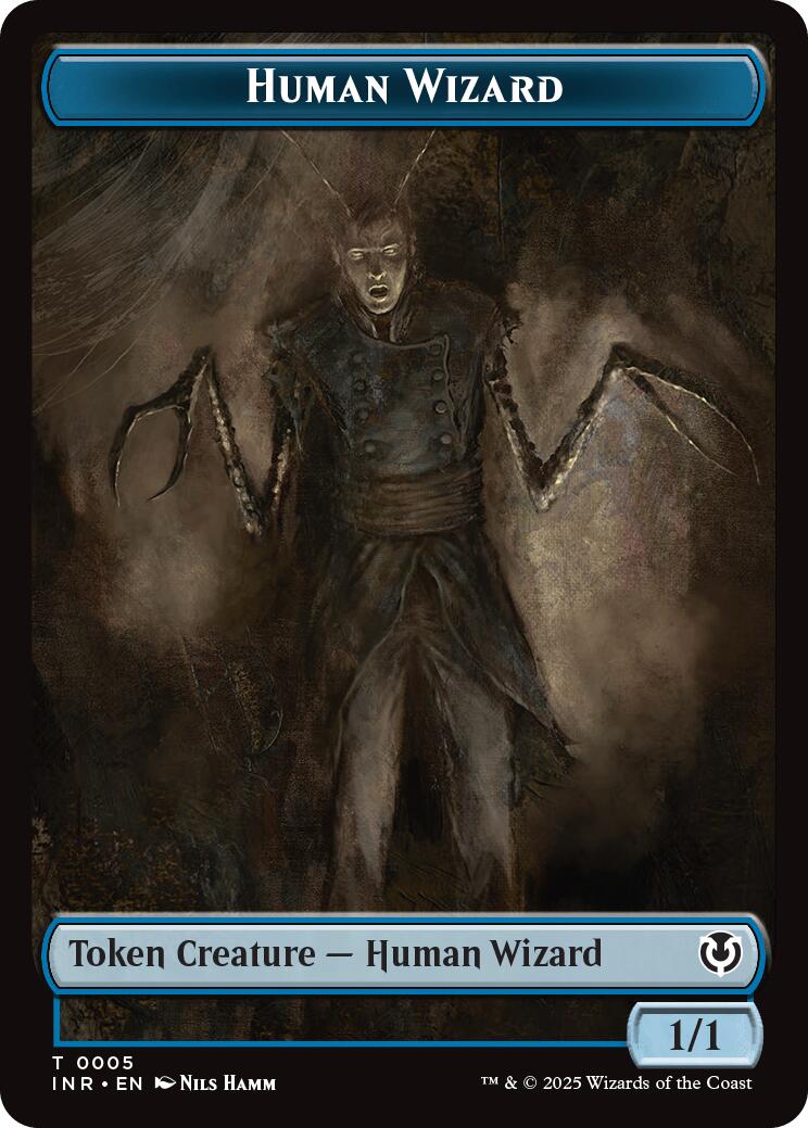 Human Wizard // Emblem - Jace, Unraveler of Secrets Double-Sided Token [Innistrad Remastered Tokens] | Good Games Modbury