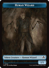 Human Wizard // Emblem - Jace, Unraveler of Secrets Double-Sided Token [Innistrad Remastered Tokens] | Good Games Modbury